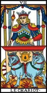 Le Chariot au tarot de marseille