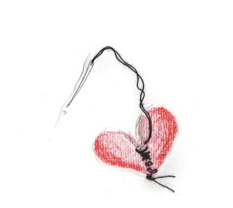 rêve aiguille coeur fil