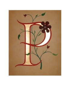 Lettrine P