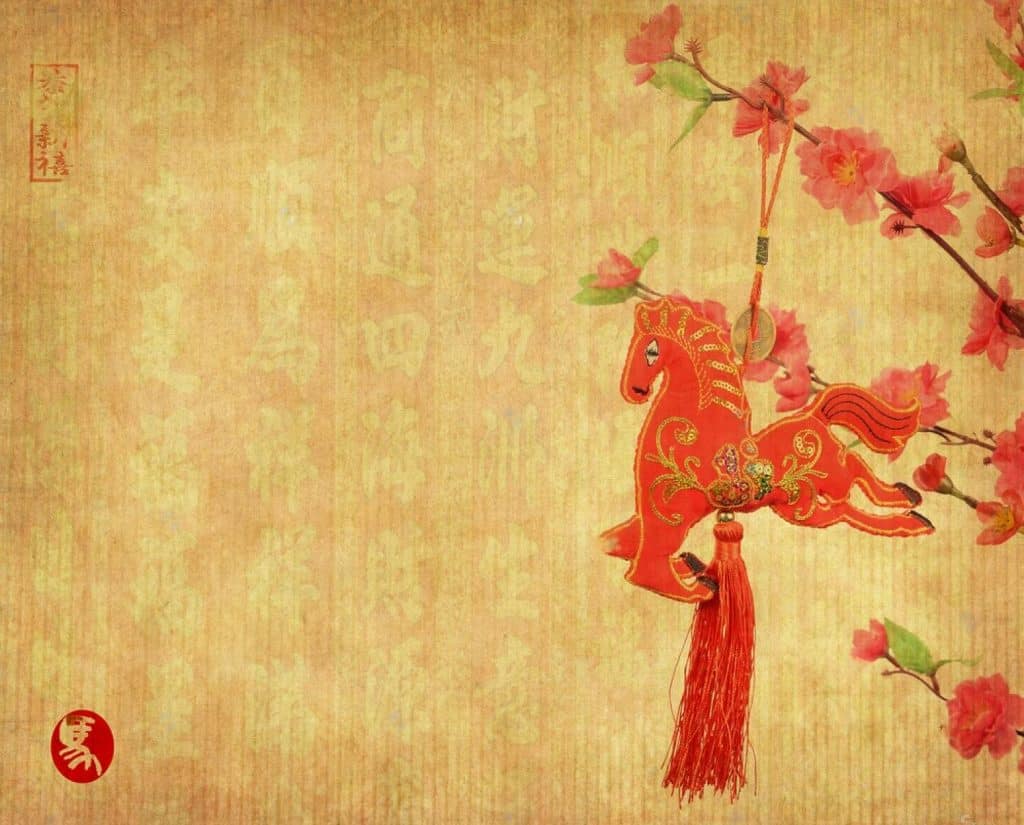 un cheval dans l'astrologie chinoise