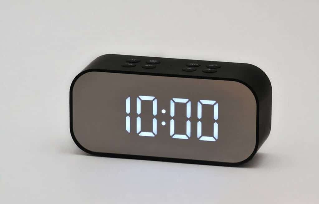 réveil avec 10h inscrit depuis